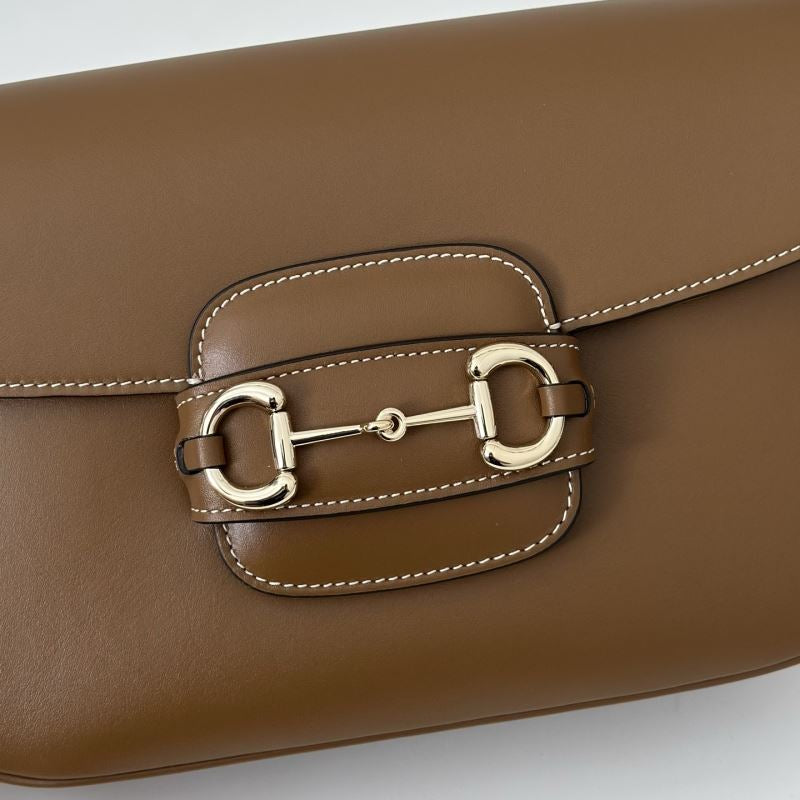 Gucci Horsebit 1955 Braune mittelgroße Damen-Schultertasche • Gebraucht