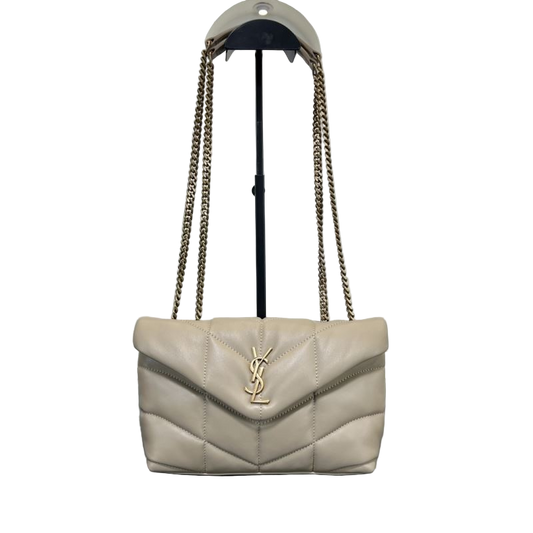 Saint Laurent LouLou Toy Puffer – Blanc Vintage Preloved Designer Umhängetasche