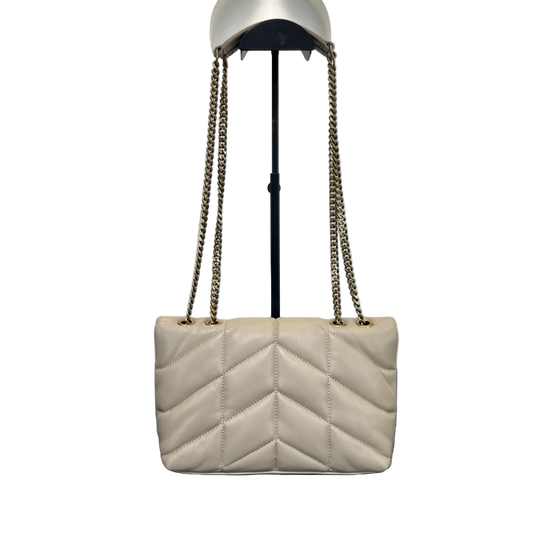 Saint Laurent LouLou Toy Puffer – Blanc Vintage Preloved Designer Umhängetasche