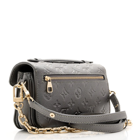 Louis Vuitton Pochette Metis east west Gun Metal