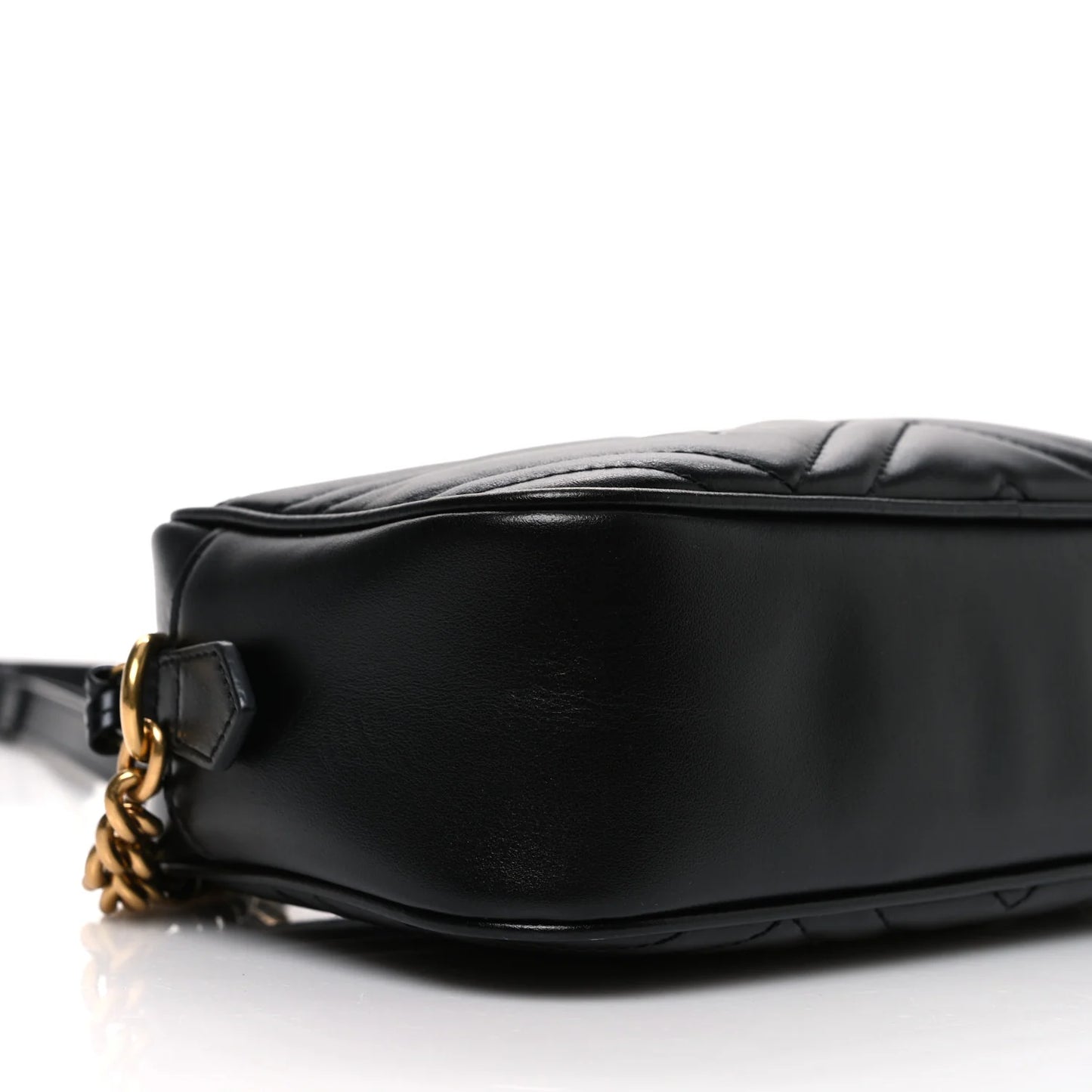 Gucci Marmont Kleine Schwarze Damen-Schultertasche Matelassé 2024 Gebraucht