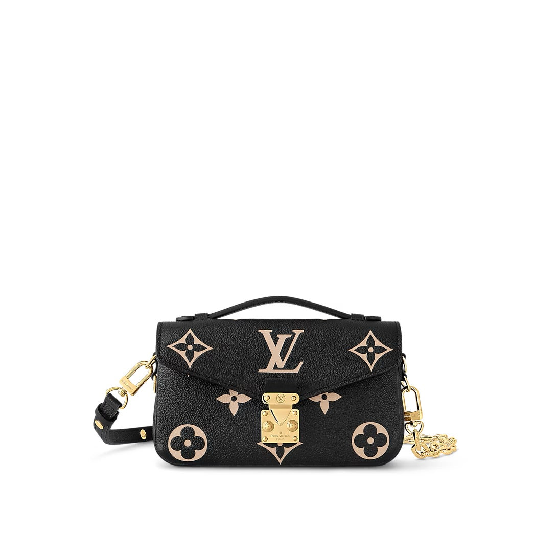 Louis Vuitton Pochette Métis East-West Noir/Beige Monogram Empreinte (M46596)