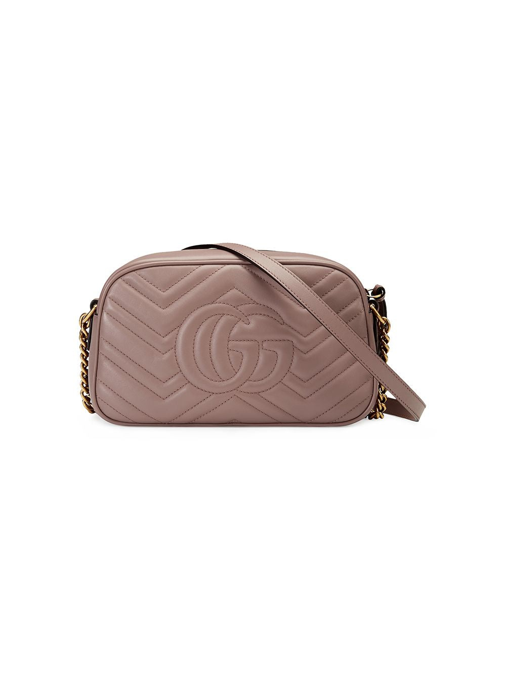 Gucci Marmont Small Porcelaine Rose Matelassé Leather