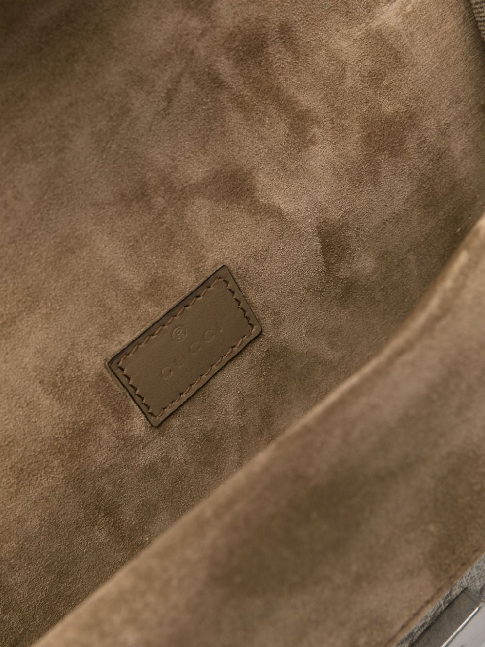 Gucci GG Dionysus Kleine GG Supreme Canvas Taupe Wildleder