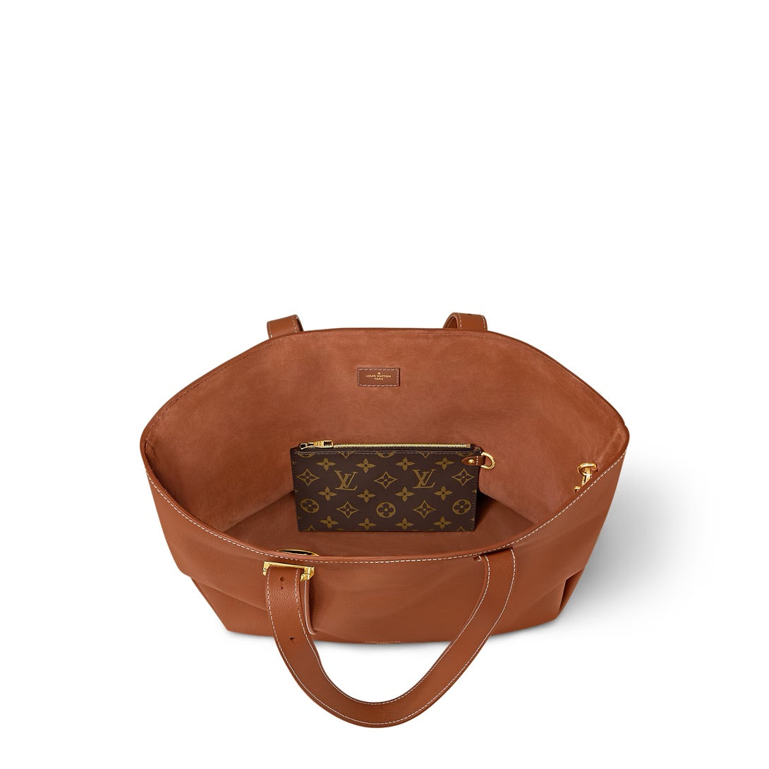 Louis Vuitton Low Key Cabas MM Cognacbraunes Kalbsleder (M25342)