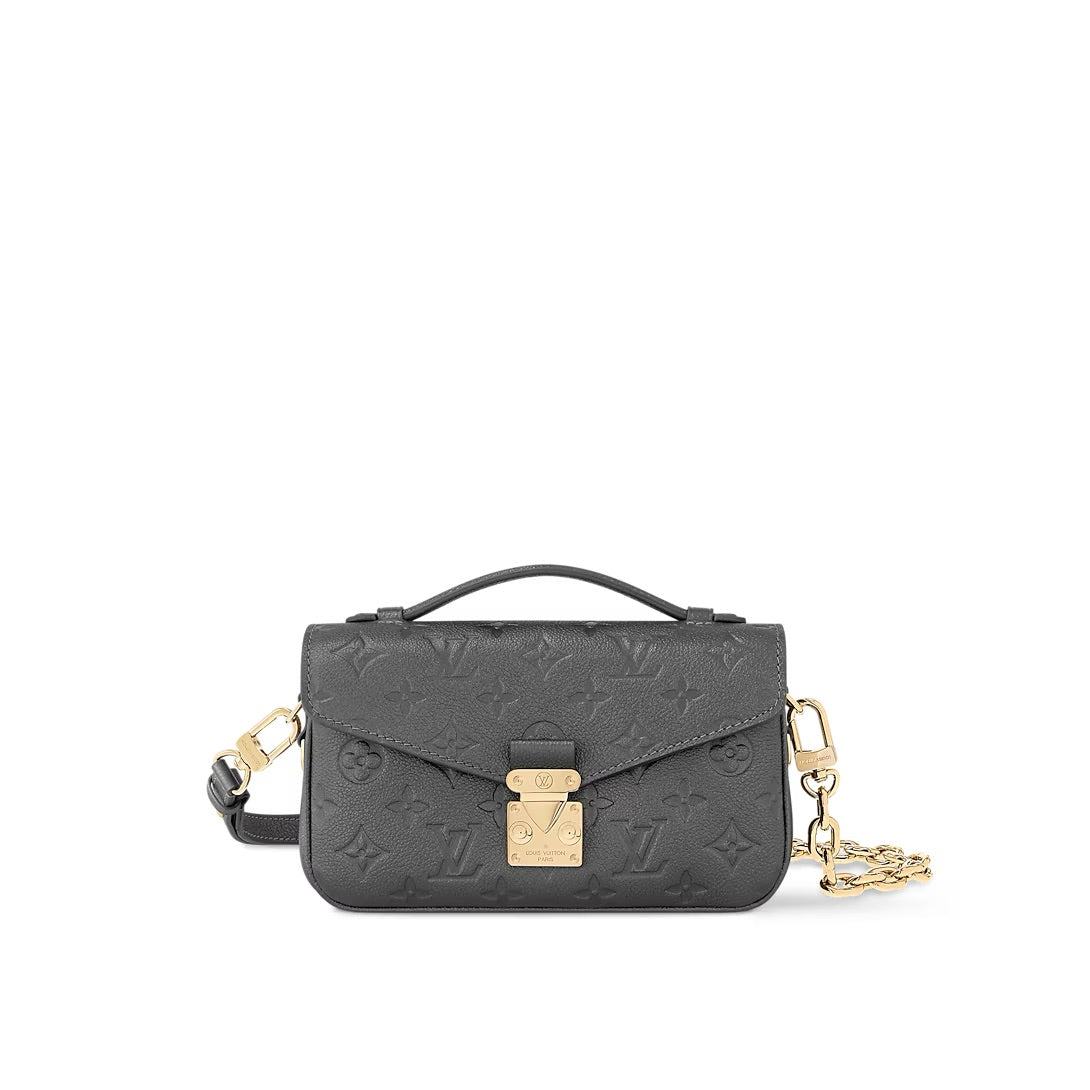 Louis Vuitton Pochette Métis Ost-West – Gun Metal genarbtes Rindsleder (M11998)