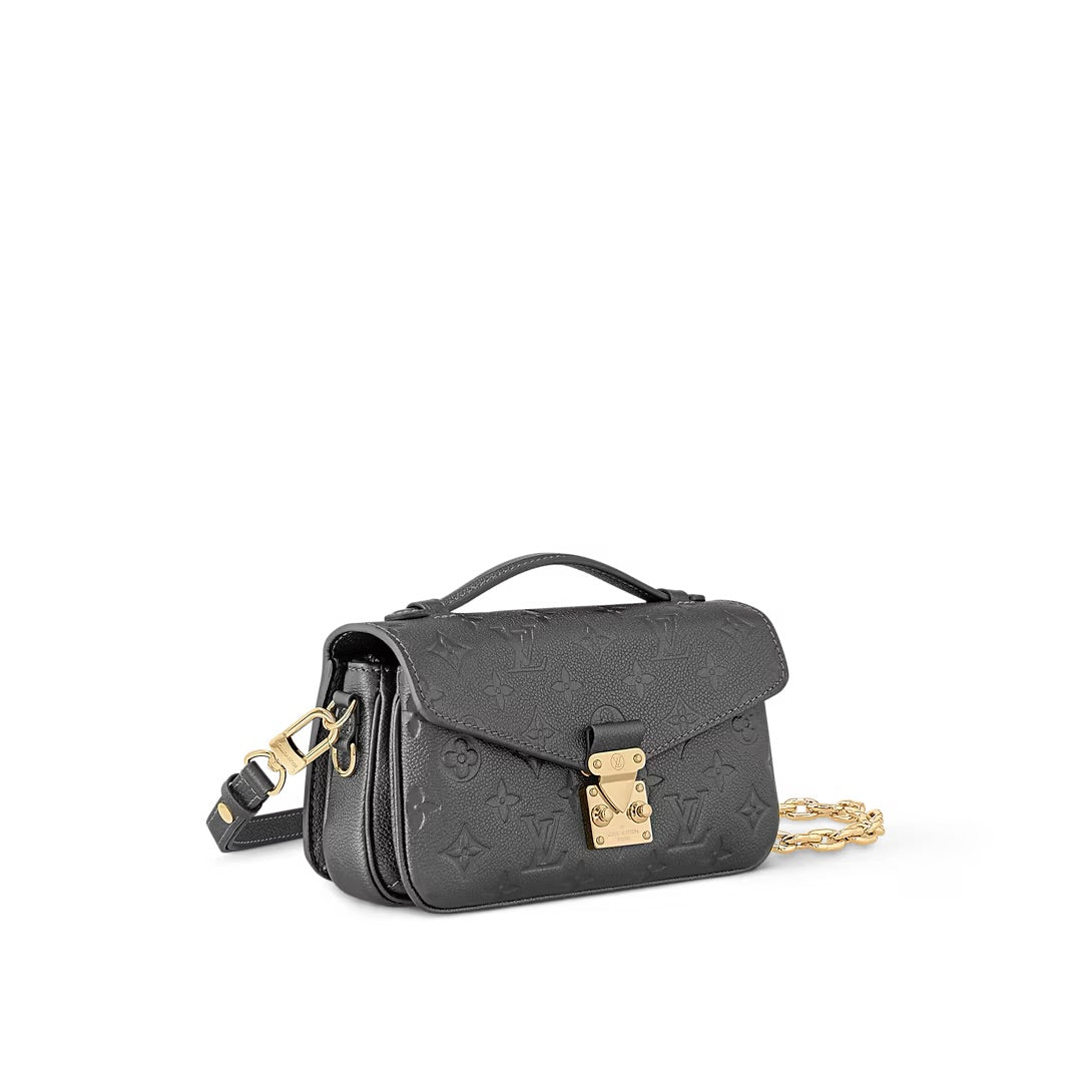 Louis Vuitton Pochette Métis Ost-West – Gun Metal genarbtes Rindsleder (M11998)