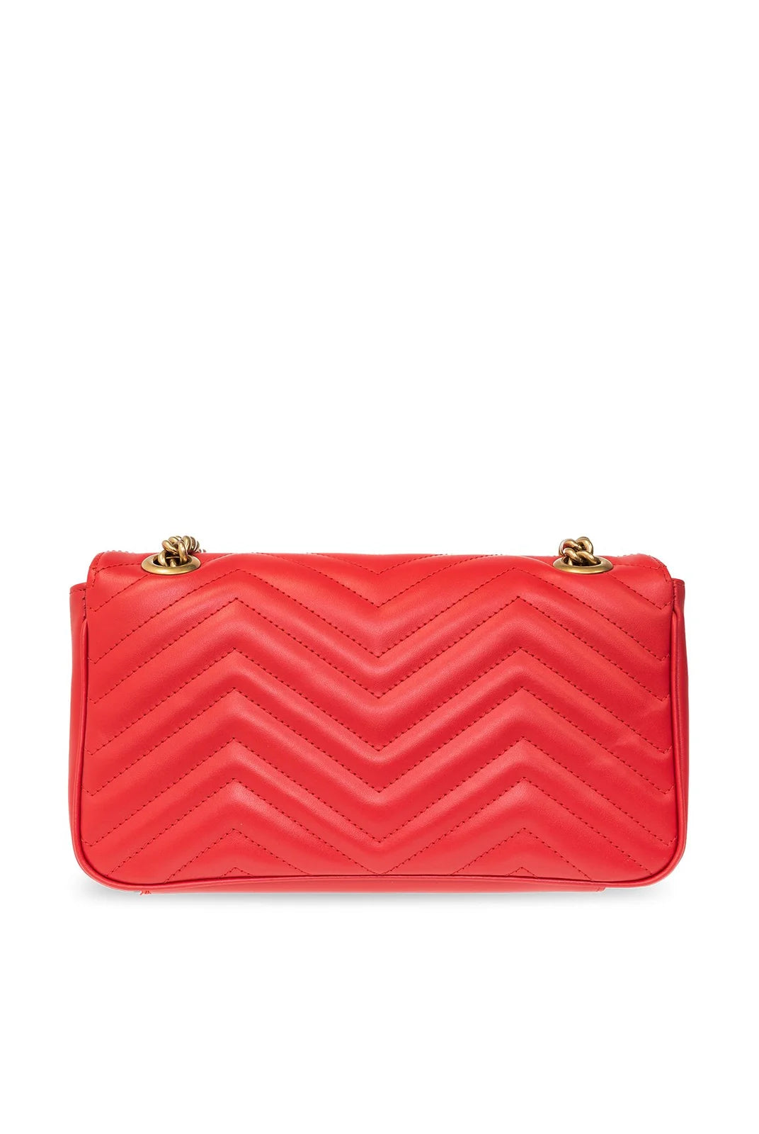 Gucci Marmont Small Bag Red Matelassé Chevron Leather