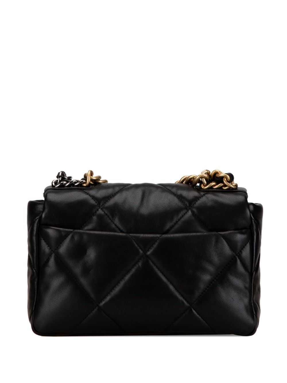 Chanel Small 19 Flap Bag Zwart Lamsleer 2023