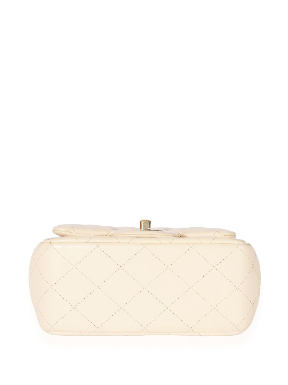 Chanel Classic Flap Crossbody Handtas Wit Crème Lamsleer 2021 Medium