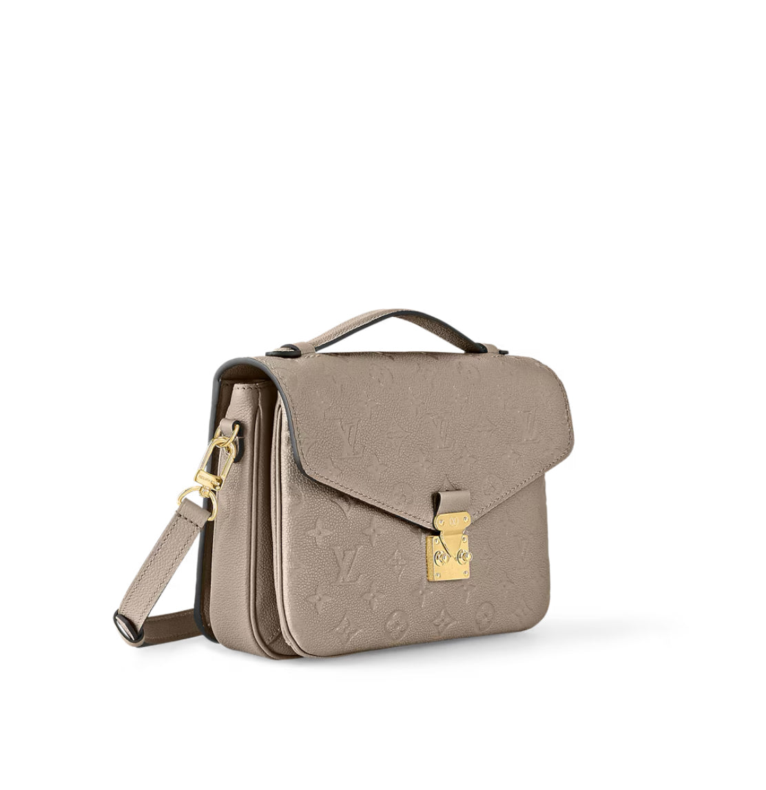 Louis Vuitton Pochette Métis Schoudertas Monogram Empreinte Leer in Dune Beige