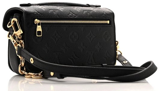Louis Vuitton Pochette Métis East-West Schwarze Damen-Umhängetasche Monogram Empreinte • Gebraucht