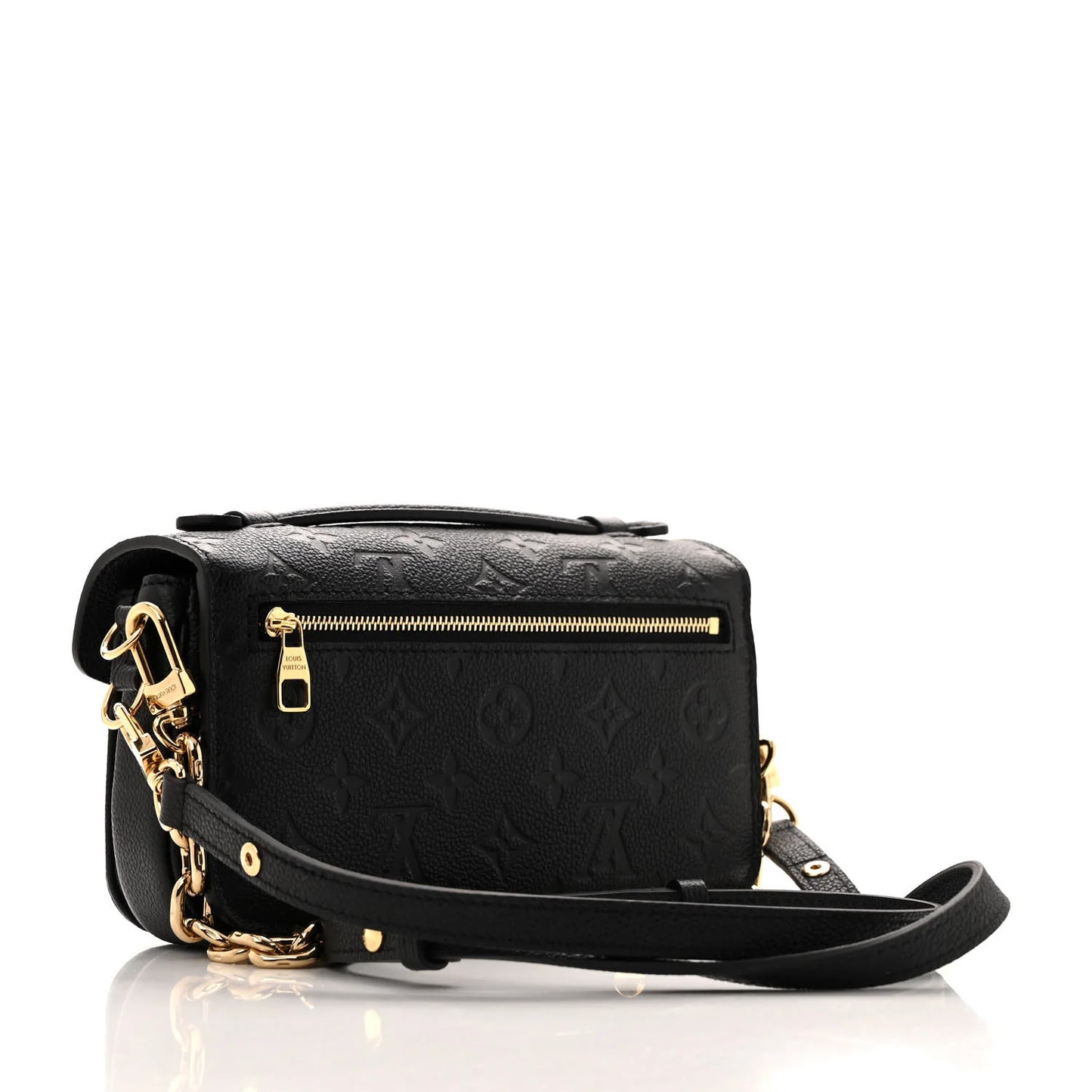 Louis Vuitton Pochette Métis East-West Schwarze Damen-Umhängetasche Monogram Empreinte • Gebraucht