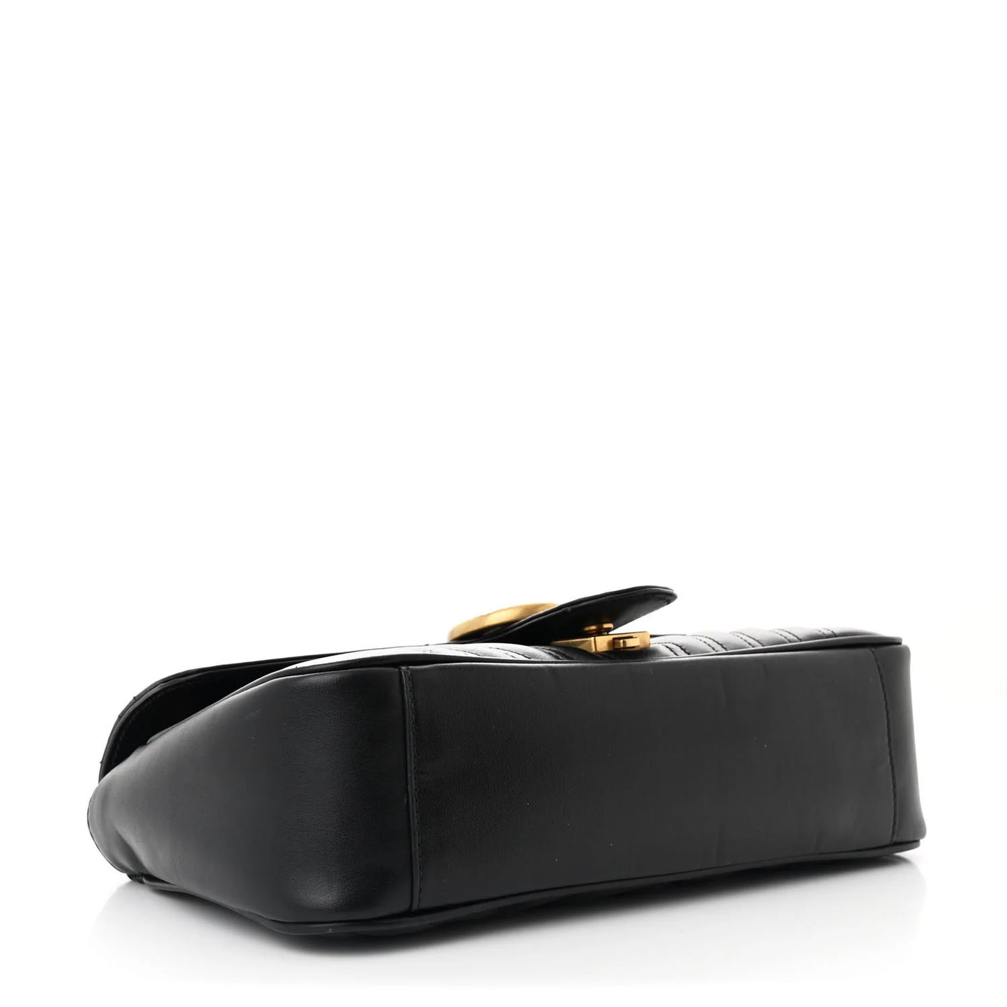 Gucci Marmont Schwarze kleine Damen-Schultertasche Matelassé 2024 • Gebraucht