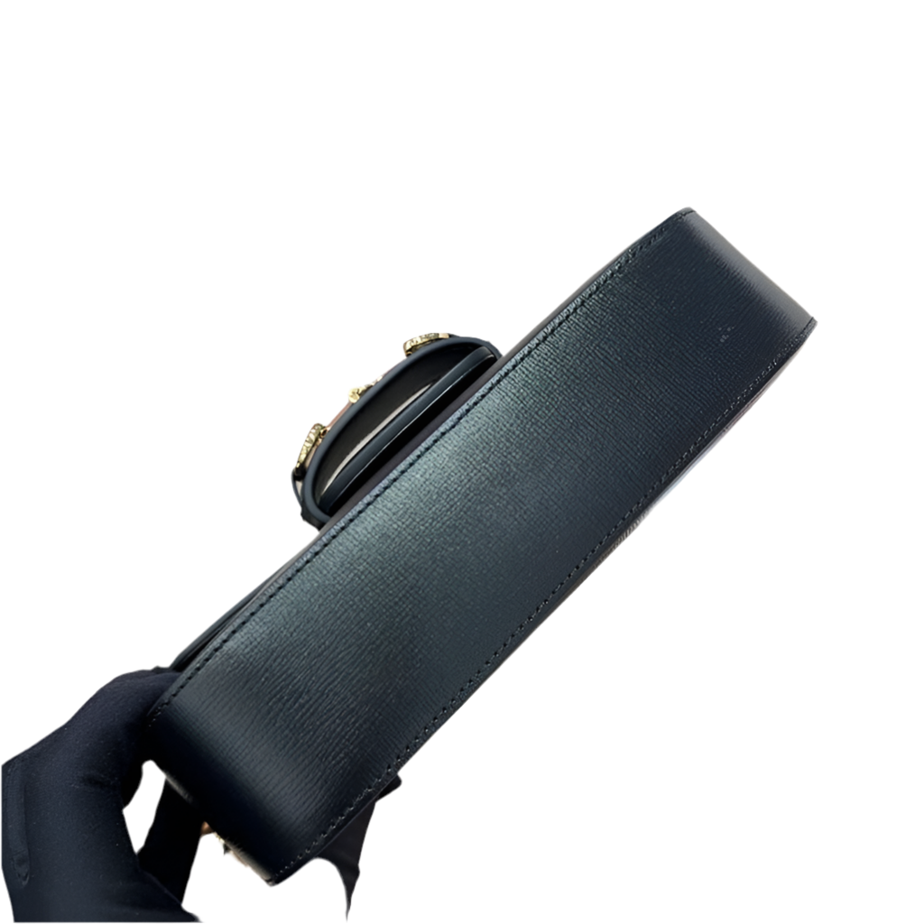 Gucci Horsebit 1955 Umhängetasche Schwarz Preloved Designer Tasche