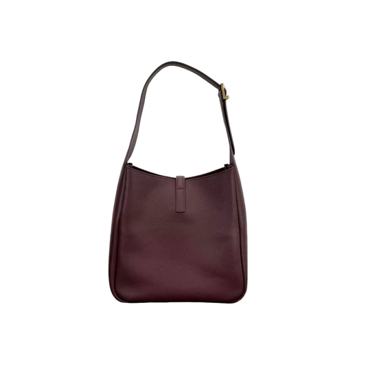 Saint Laurent Le 37 Bucket Bag – Bordeauxrote gebrauchte Designertasche