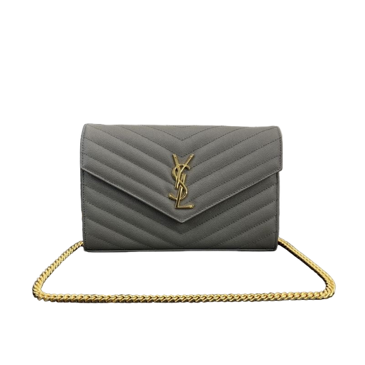 Saint Laurent Cassandre Chain Wallet – beliebte Designer-Geldbörse