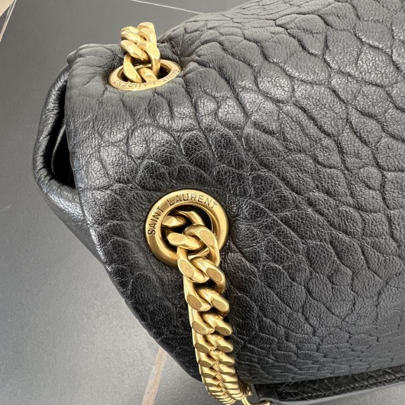 Saint Laurent Calypso Medium Umhängetasche Schwarz Preloved Designer Tasche 
