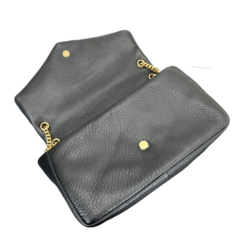 Saint Laurent Calypso Medium Umhängetasche Schwarz Preloved Designer Tasche 