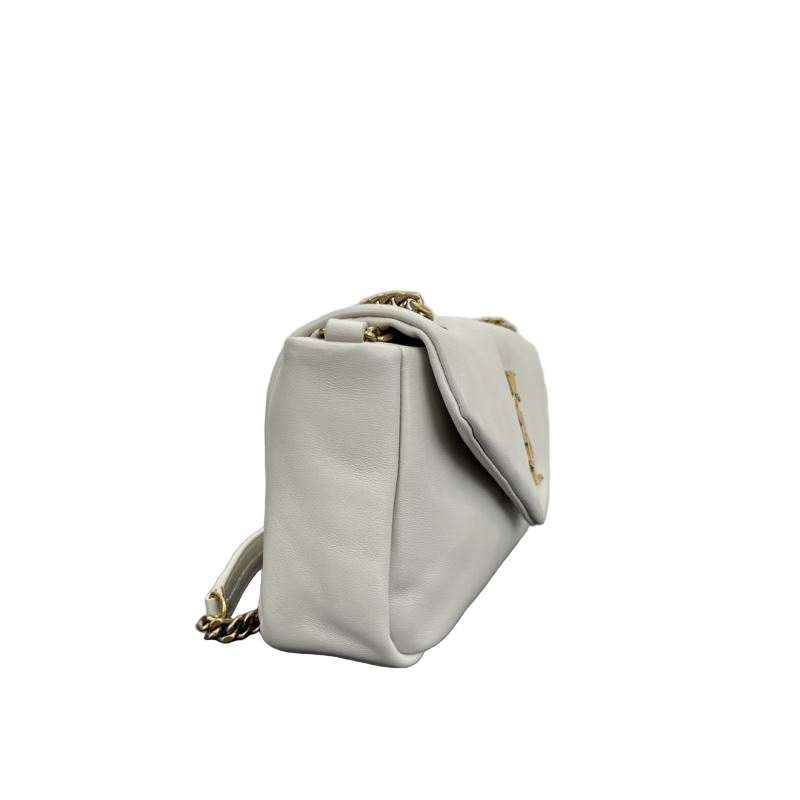 Saint Laurent Calypso Kleine Umhängetasche Weiße gebrauchte Designertasche