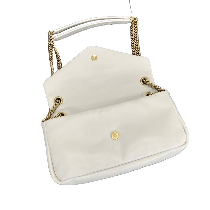 Saint Laurent Calypso Kleine Umhängetasche Weiße gebrauchte Designertasche