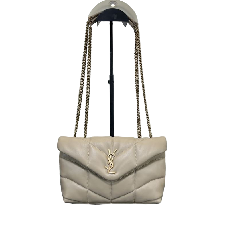 Saint Laurent LouLou Toy Puffer – Blanc Vintage Preloved Designer Umhängetasche