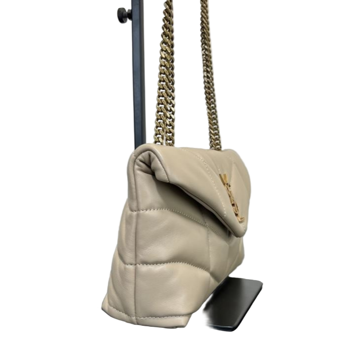 Saint Laurent LouLou Toy Puffer – Blanc Vintage Preloved Designer Umhängetasche