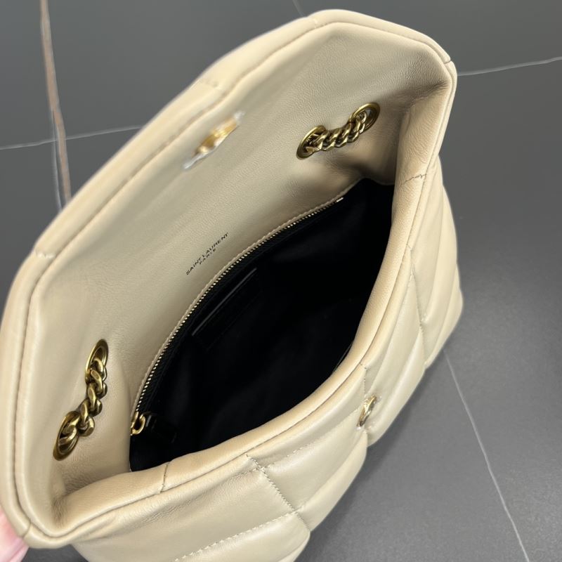 Saint Laurent LouLou Toy Puffer – Blanc Vintage Preloved Designer Umhängetasche