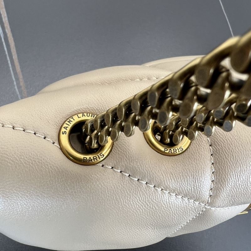 Saint Laurent LouLou Toy Puffer – Blanc Vintage Preloved Designer Umhängetasche