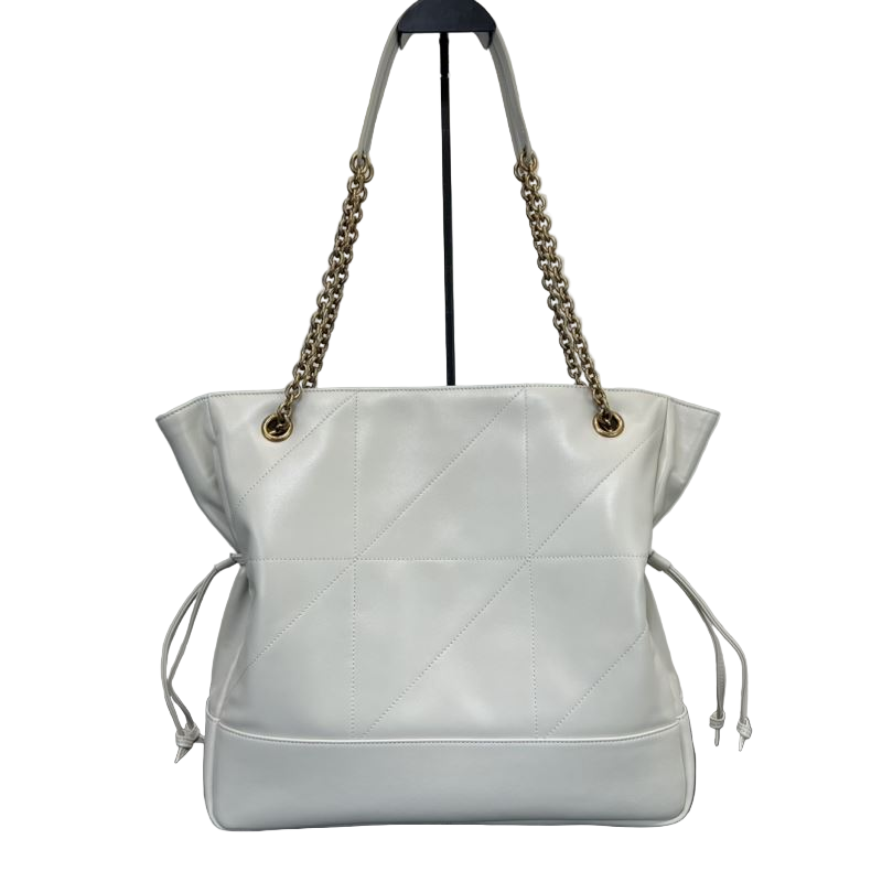 Saint Laurent Jamie Kleine Umhängetasche Weiß Preloved Designer Tasche 