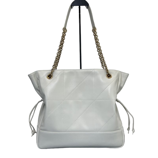 Saint Laurent Jamie Kleine Umhängetasche Weiß Preloved Designer Tasche 