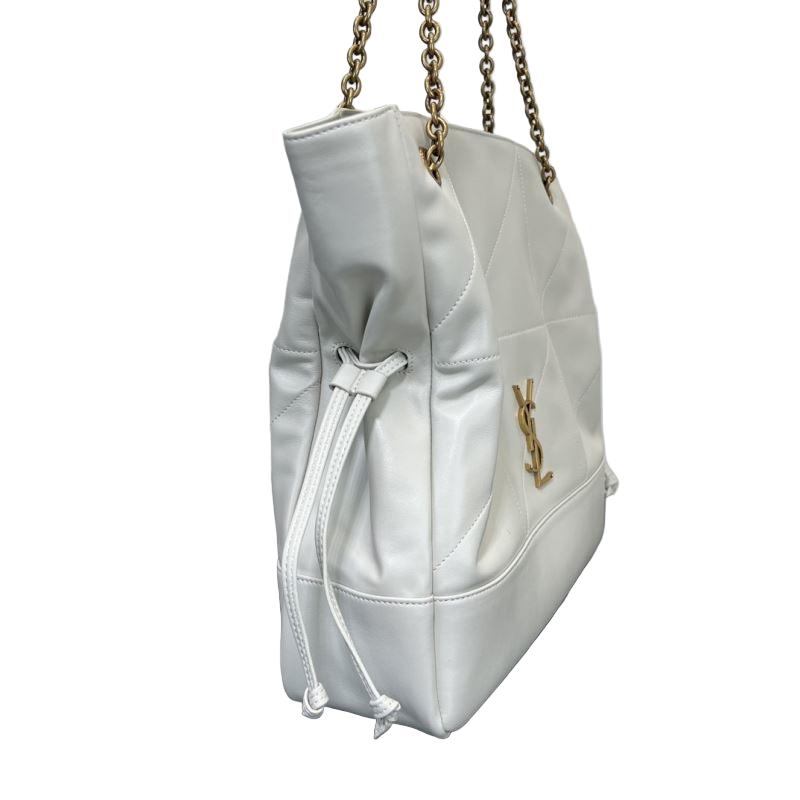 Saint Laurent Jamie Kleine Umhängetasche Weiß Preloved Designer Tasche 