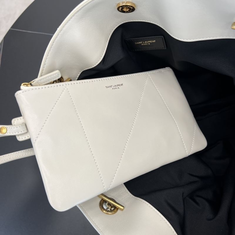 Saint Laurent Jamie Kleine Umhängetasche Weiß Preloved Designer Tasche 