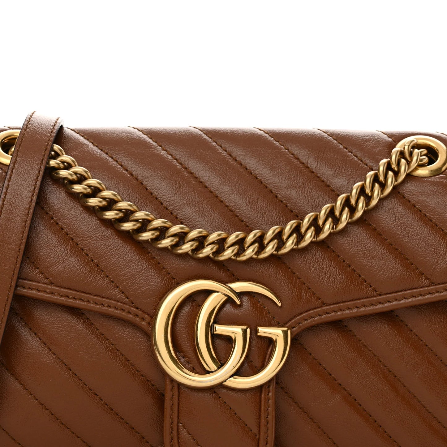 Gucci Marmont Azalea Cuir Diagonal lines Small women's Shoulder Bag Matelassé • Preloved