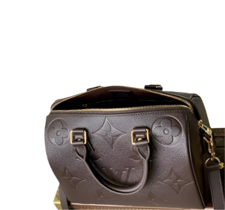 Louis Vuitton Speedy Bandoulière 20 Grenat – Monogram Empreinte Umhängetasche
