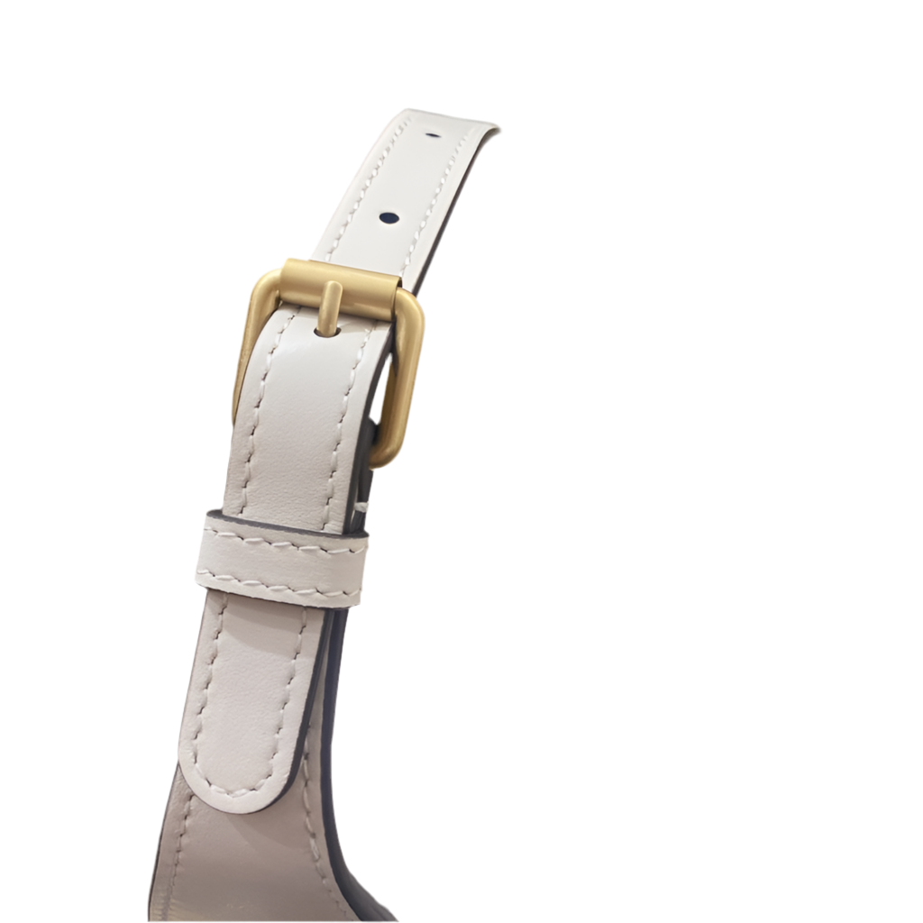 Gucci GG Marmont Mini Half Moon Schoudertas Wit Preloved Designer Bag