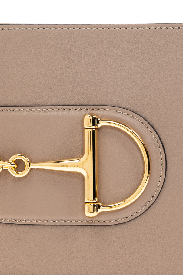 Gucci 73 Horsebit Damen-Schultertasche, klein, in Nude-Rosa • Gebraucht