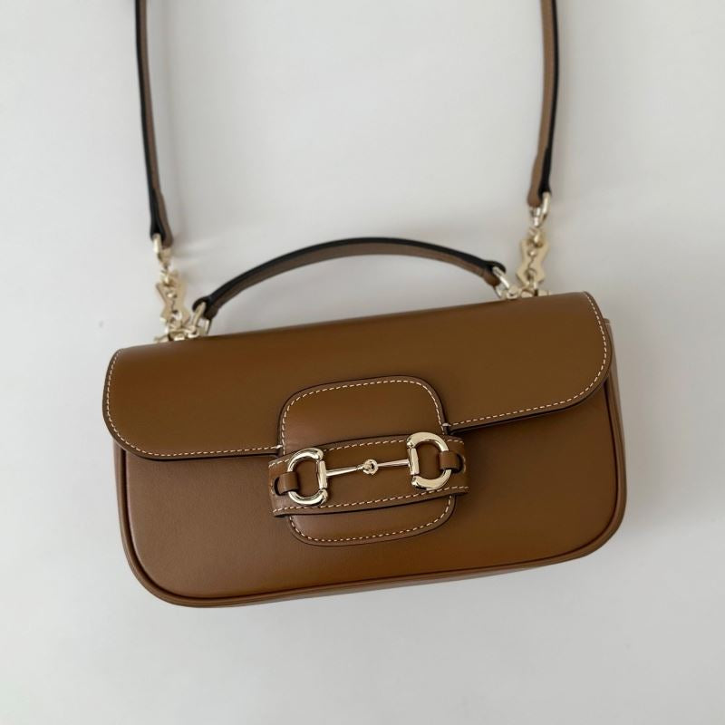 Gucci Horsebit 1955 Braune kleine Damen-Schultertasche • Gebraucht