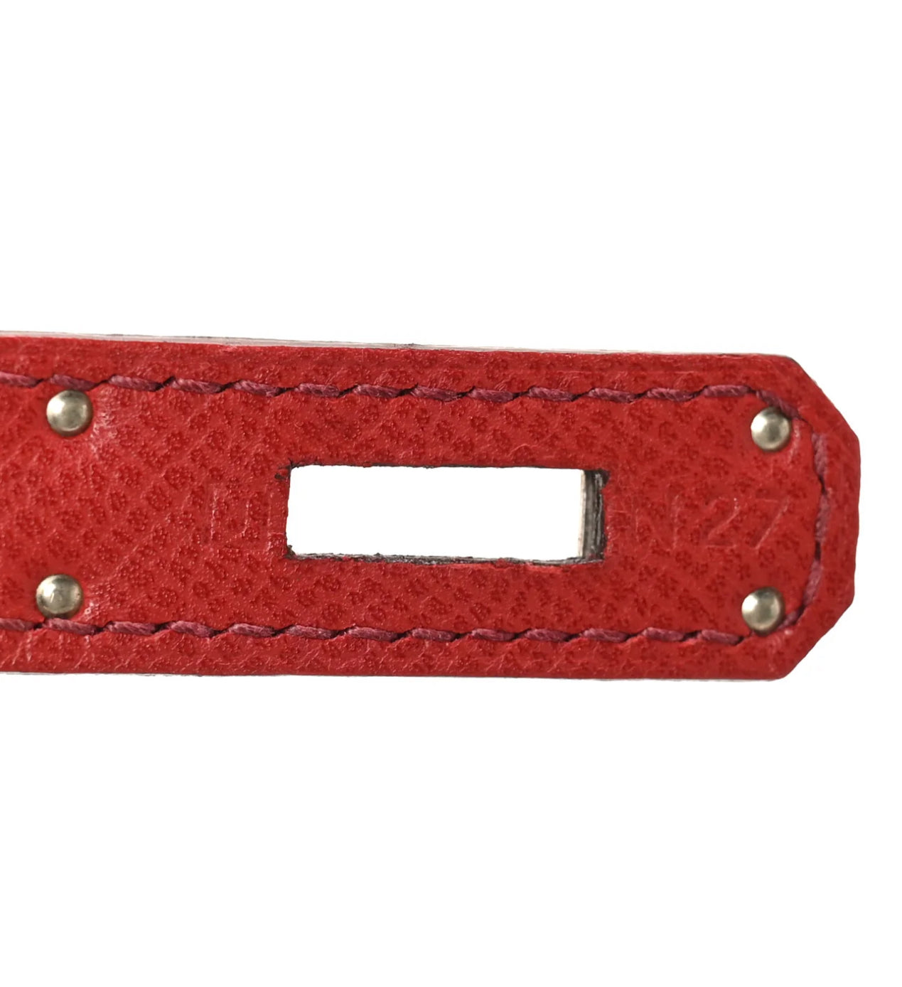 HERMES Epsom Kelly Sellier 28 Rouge Casaque