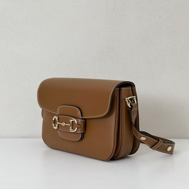 Gucci Horsebit 1955 Braune mittelgroße Damen-Schultertasche • Gebraucht