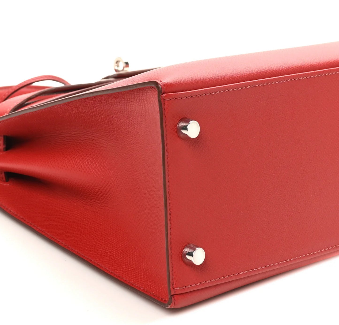 HERMES Epsom Kelly Sellier 28 Rouge Casaque