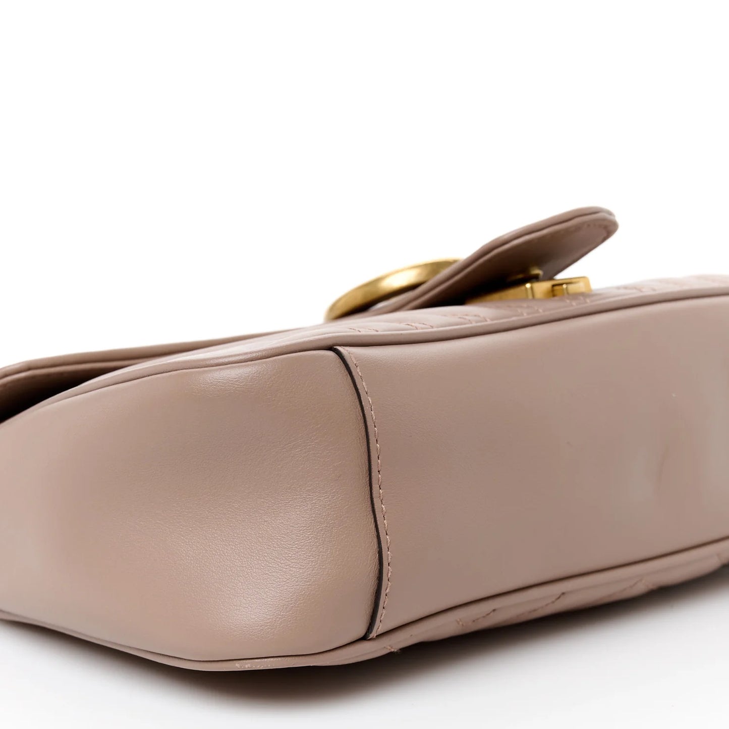 Gucci Marmont Tasche, klein, rosa – Damen-Schultertasche, Matelassé, Porzellanrosa/Puderrosa-Creme (Porzellanrose) • Gebraucht, 2023