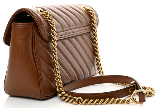 Gucci Marmont Azalea Cuir Diagonal lines Small women's Shoulder Bag Matelassé • Preloved