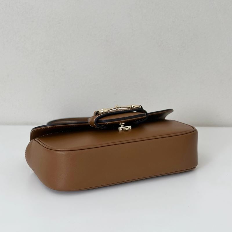 Gucci Horsebit 1955 Braune kleine Damen-Schultertasche • Gebraucht