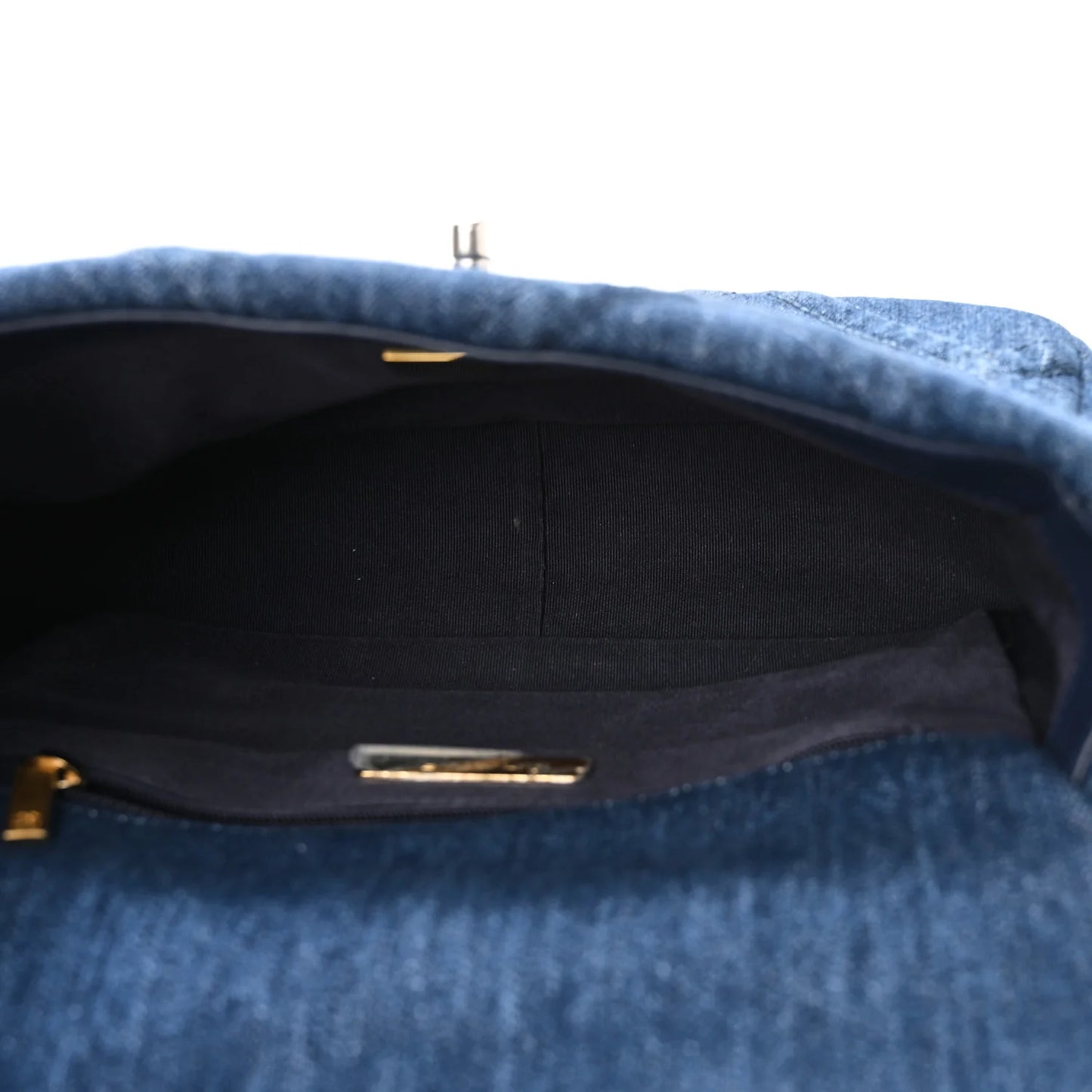 Chanel 19 Flap Blue Denim Quilted Medium