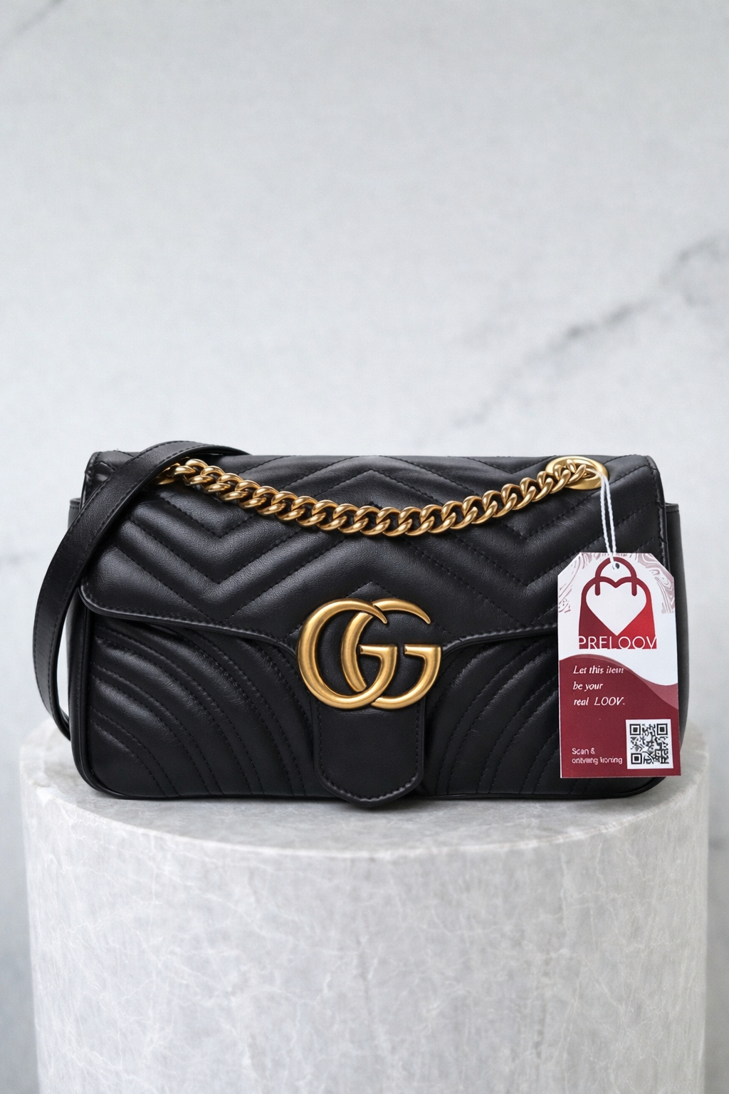 Gucci Marmont matelasse Medium Black