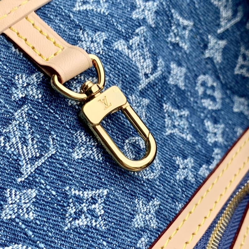 Louis Vuitton Neverfull MM Monogram Denim – Blauer Denim &amp; Naturleder