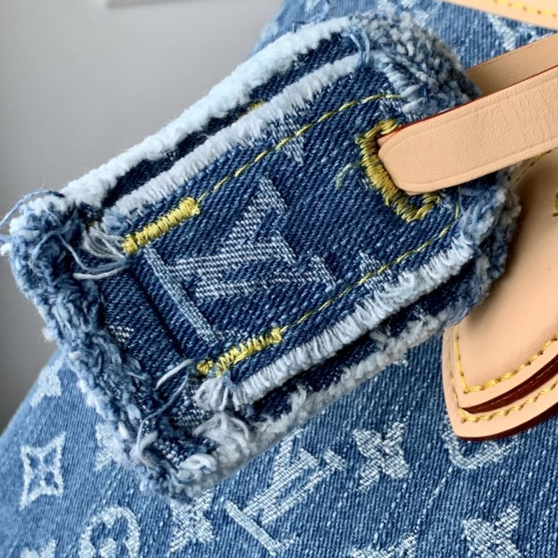 Louis Vuitton Neverfull MM Monogram Denim – Blauer Denim &amp; Naturleder