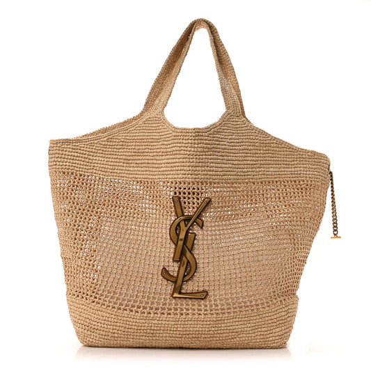 Saint Laurent Icare Tote aus Raffia – Sommerlicher Luxus &amp; Statement-Tasche im Oversize-Stil