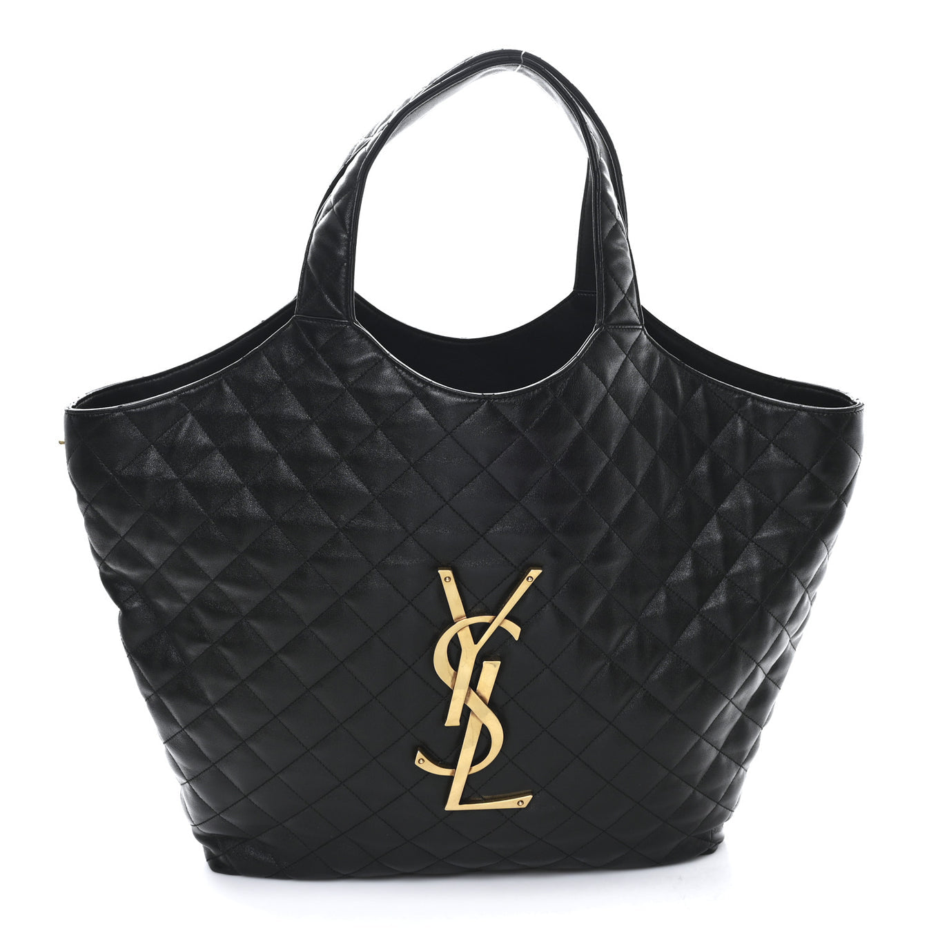 Saint Laurent Icare Maxi Stepptasche aus Lammleder – Luxuriöse Oversize-Shopper-Tasche mit ikonischem Cassandre-Logo